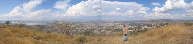 panoramic view from top of hill above San Miguel de Allende